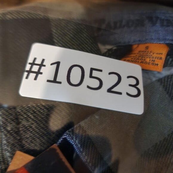 Tailor Vintage Jacket Mens Small Green Buffalo Check Sherpa Lined Shacket*NWT* - Picture 12 of 13